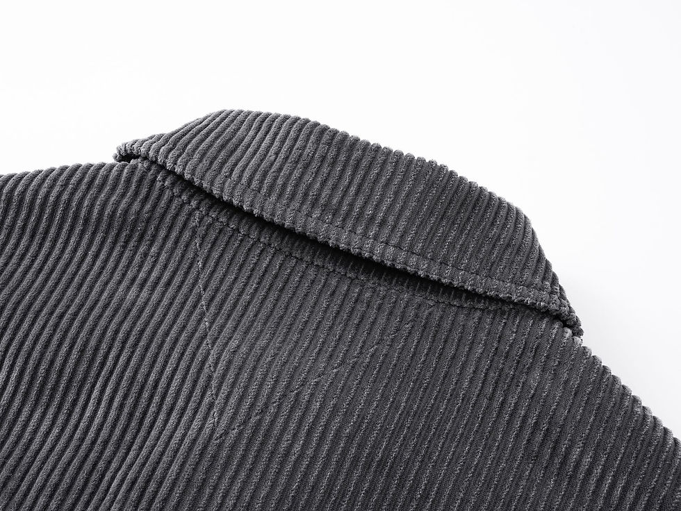 FW25 Corduroy Jacket in Gray | highstreetporter FW25 Corduroy Jacket in Gray | highstreetporter