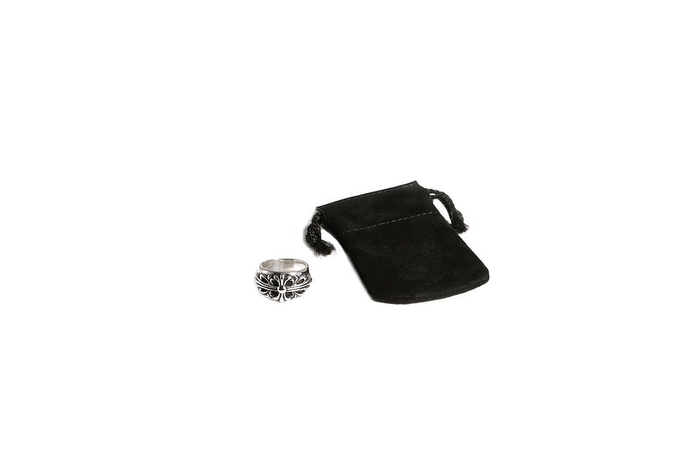 Thumbnail: CH Floral Cloth Silver Ring