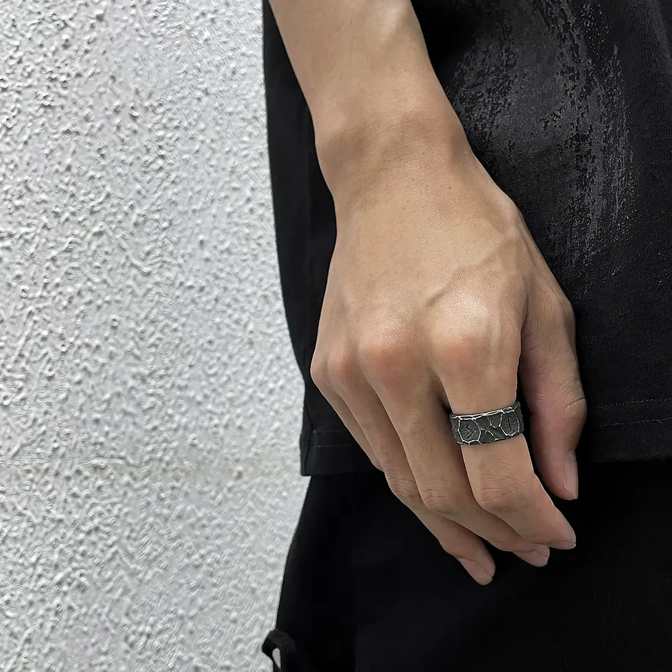 Thumbnail: Distressed Rune Ring