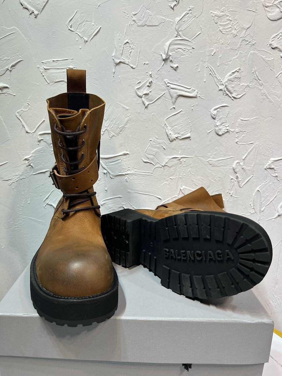 Thumbnail: SS26 Venom Lace Up Boots in Brown