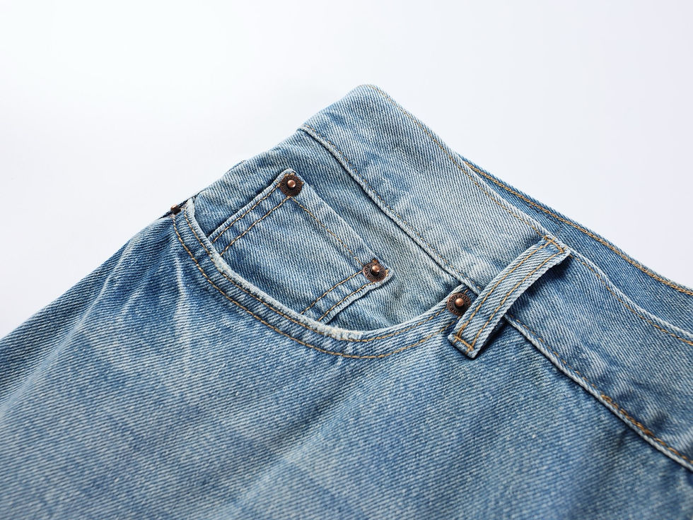 Thumbnail: SS26 Wide Leg Distressed Denim Shorts
