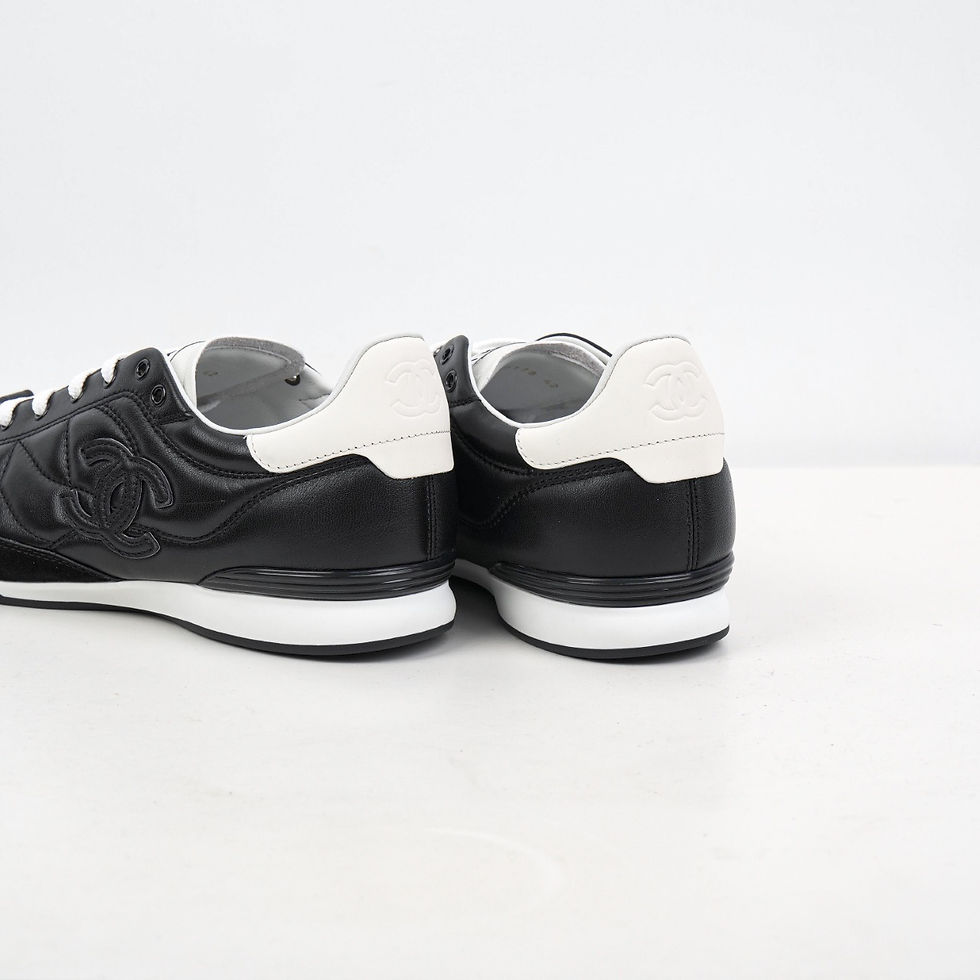 Thumbnail: SS26 Quilted CC Sneaker in Black