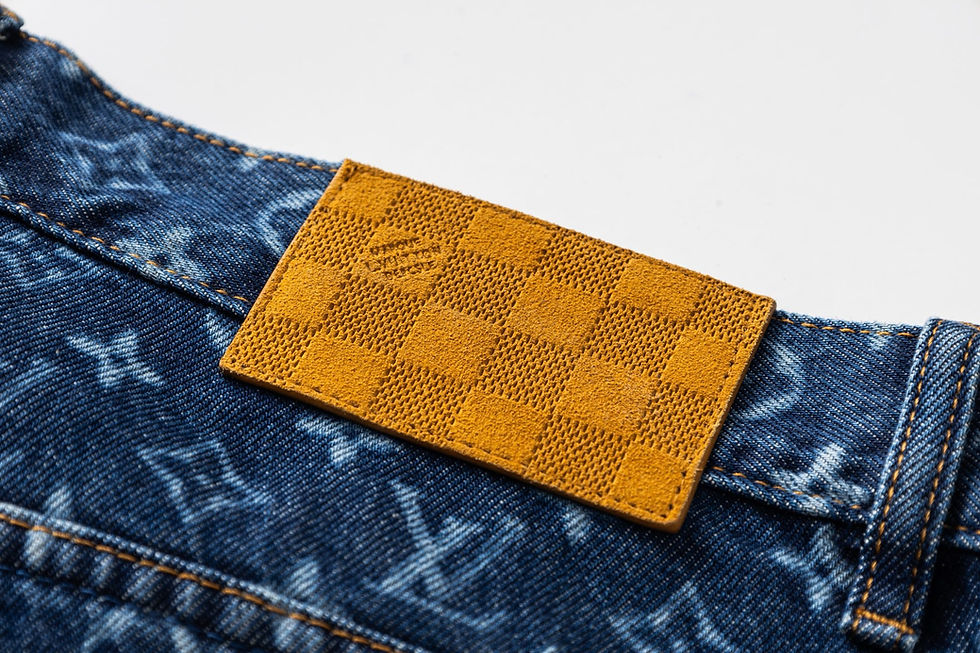 Thumbnail: SS26 Monogram Embroidered Denim Skate Pants