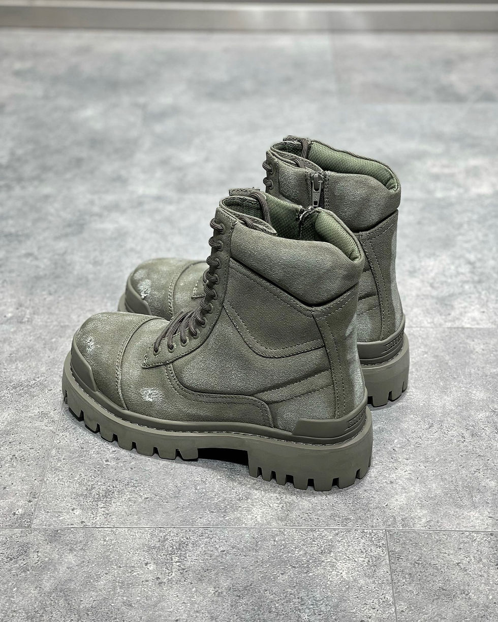 Thumbnail: Stirke Canvas Combat Boots in Olive