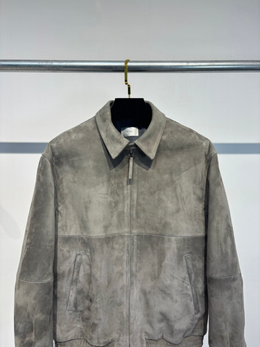 The Row FW25 Ronan Suede Blouson Jacket | highstreetporter
