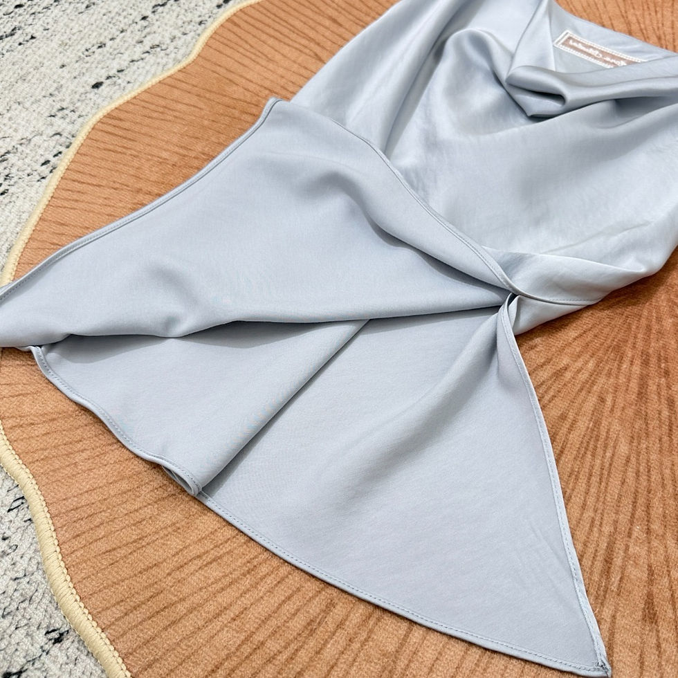 Thumbnail: SS26 Shiny Satin Tank Top in Light Gray