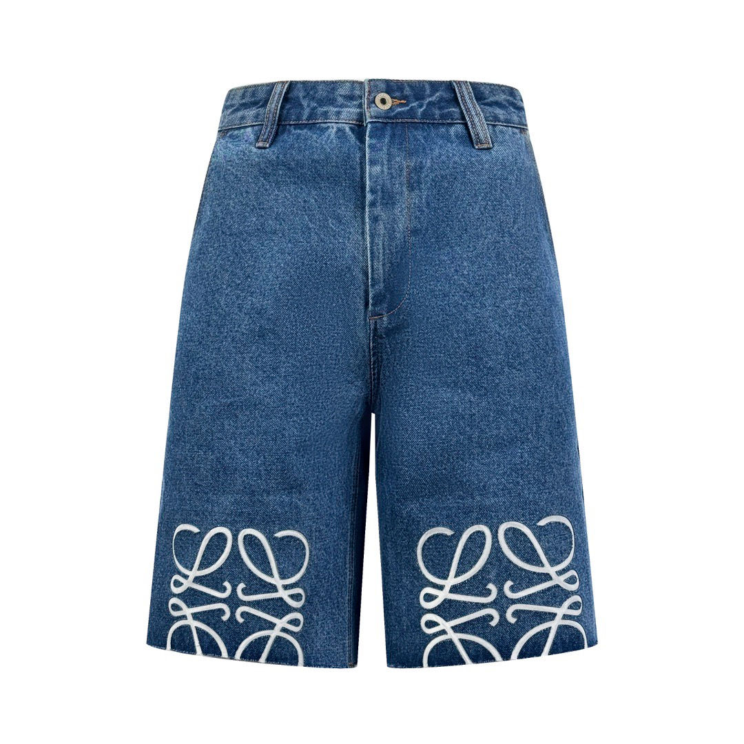 SS26 Anagram Denim Shorts