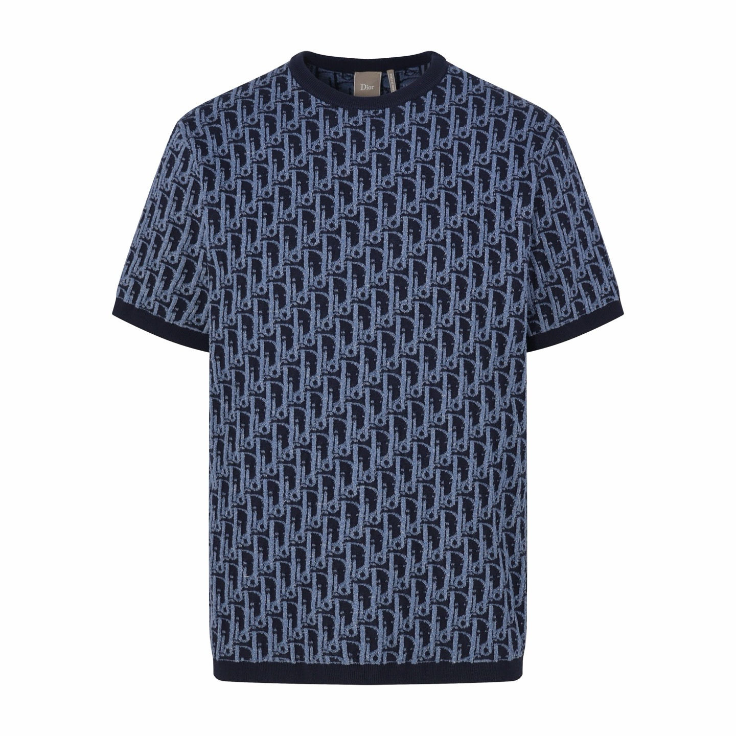 SS26 Dioriviera Oblique Tee in Navy