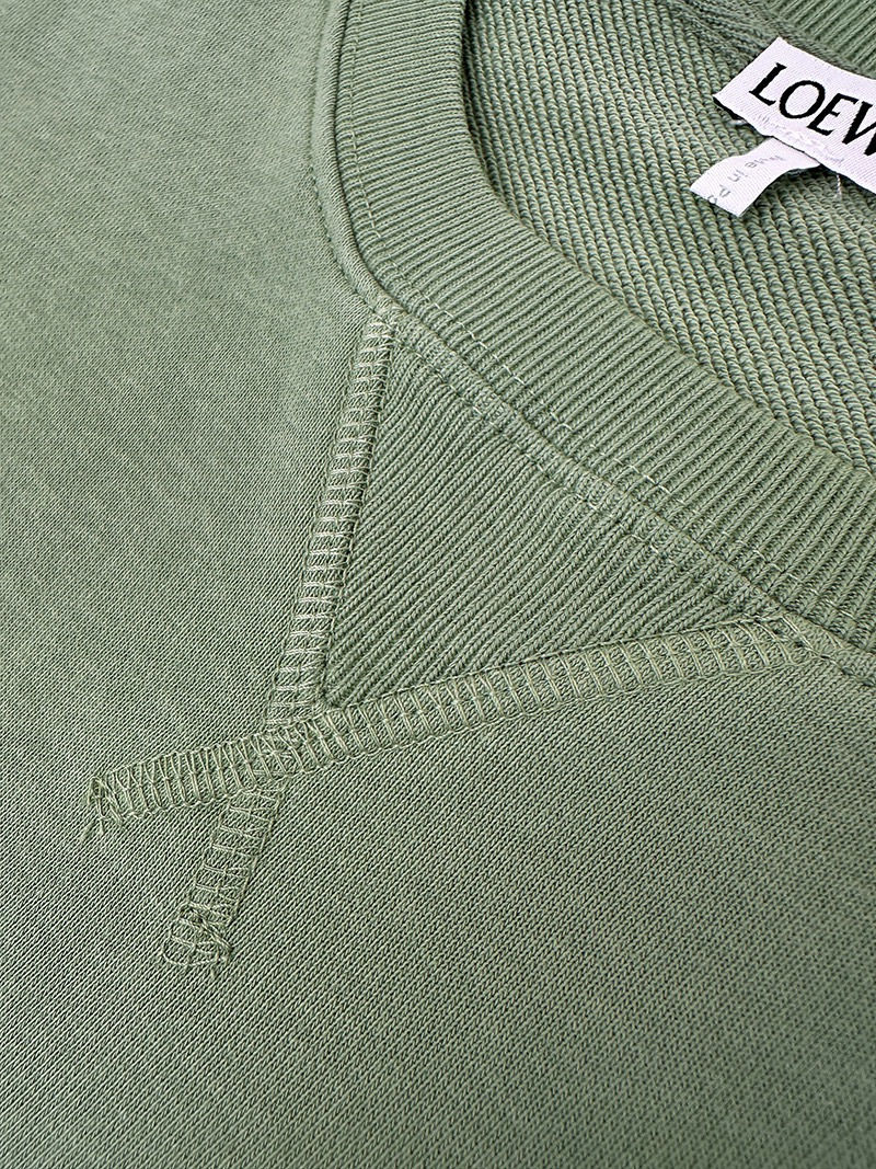 Thumbnail: FW26 2 Tone Anagram Cotton Jersey Sweatshirt in Green