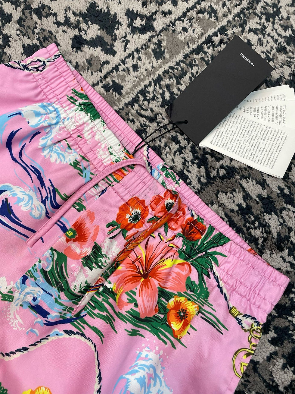 Thumbnail: SS26 Floral Print Silk Shorts in Pink