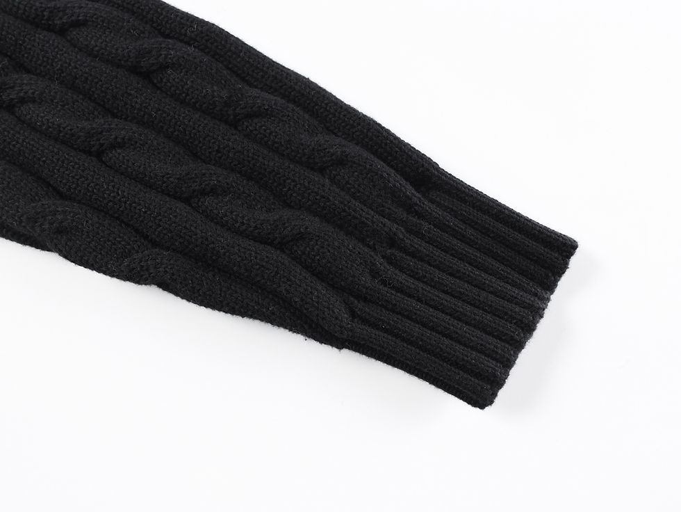 Thumbnail: SS26 Cotton Crew-Neck Sweater in Black
