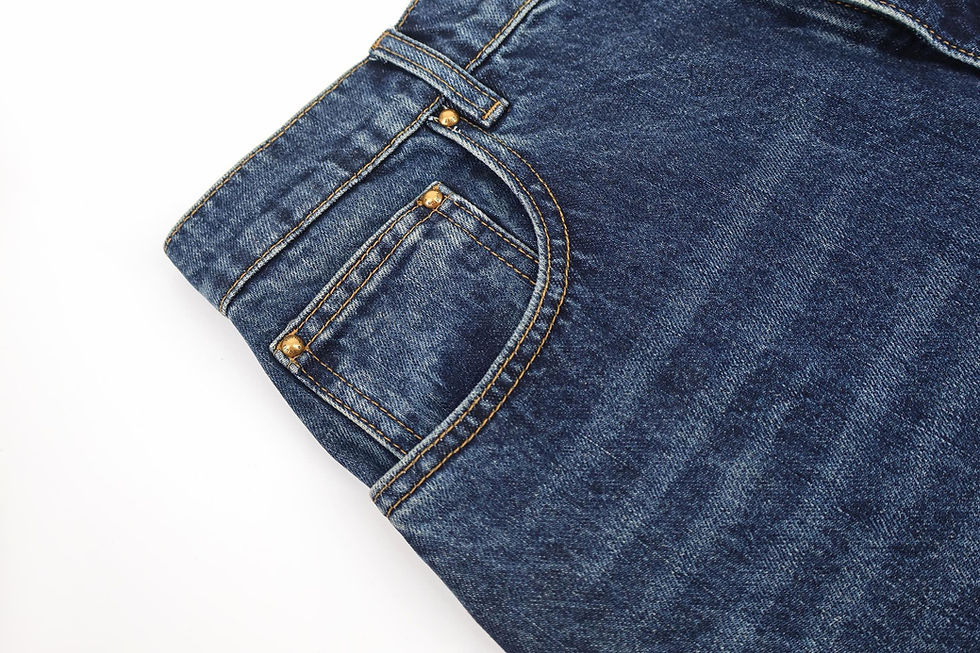Thumbnail: FW26 Denim Skate Pants with Leather Signature Pockets