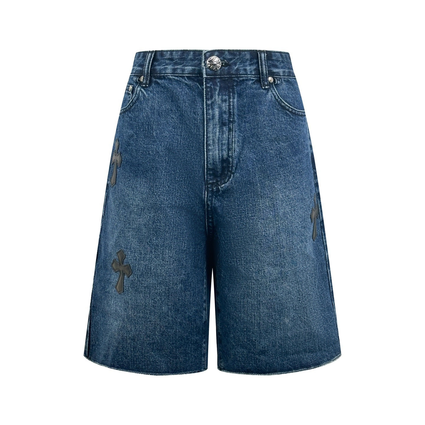 CH Cross Patches Denim Shorts