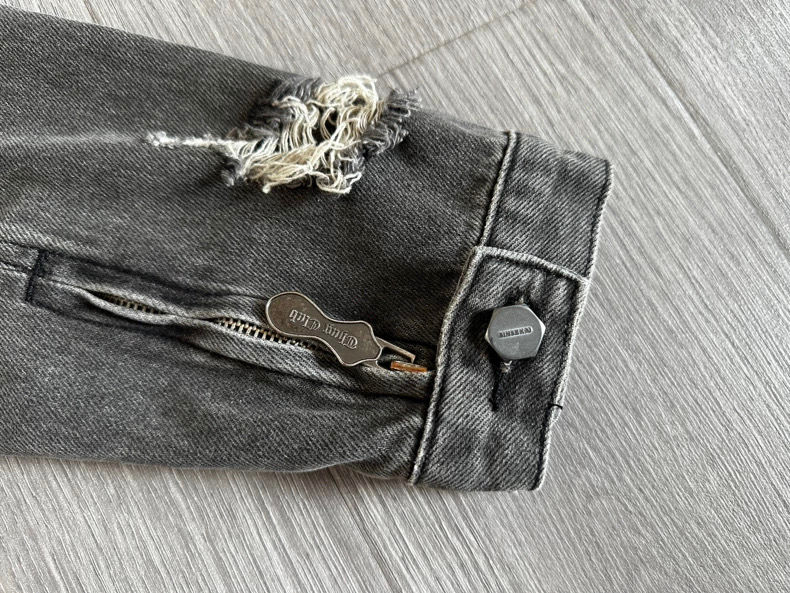 Thumbnail: Thug Club Denim Zip-Up Jacket