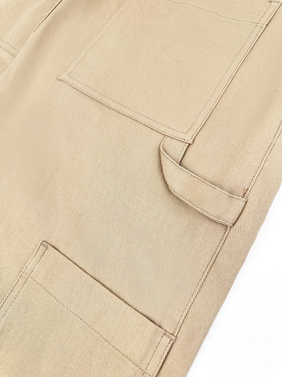 Thumbnail: SS26 Corduroy Carpenter Pants in Beige