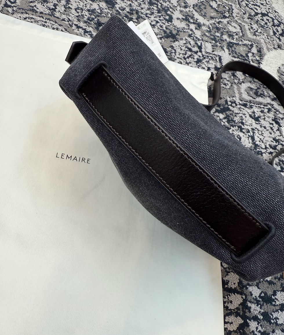 Thumbnail: SS26 Black Belted Tote Bag in Black