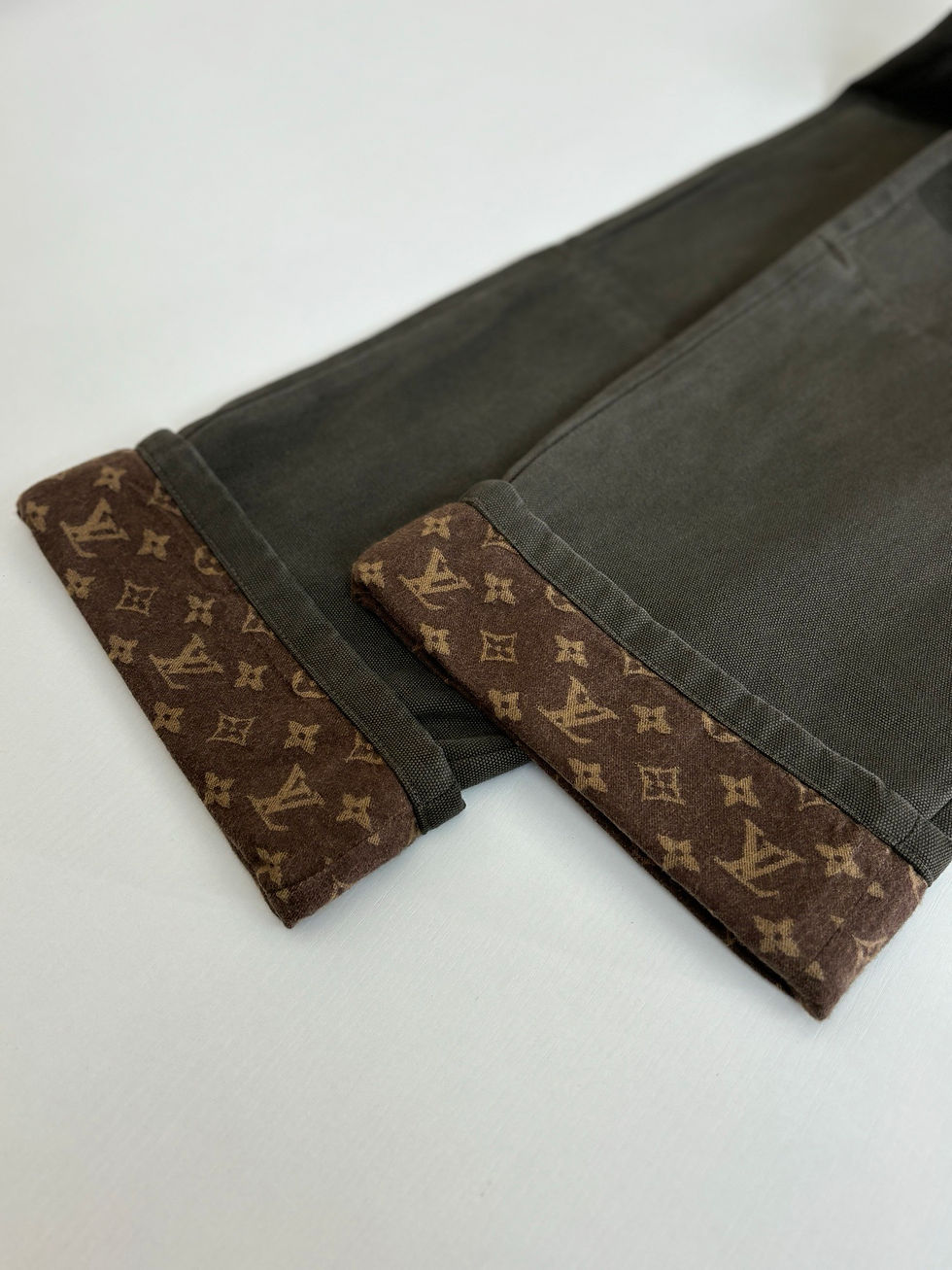 Thumbnail: SS26 Waxed Denim Pants with Signature Turn Ups
