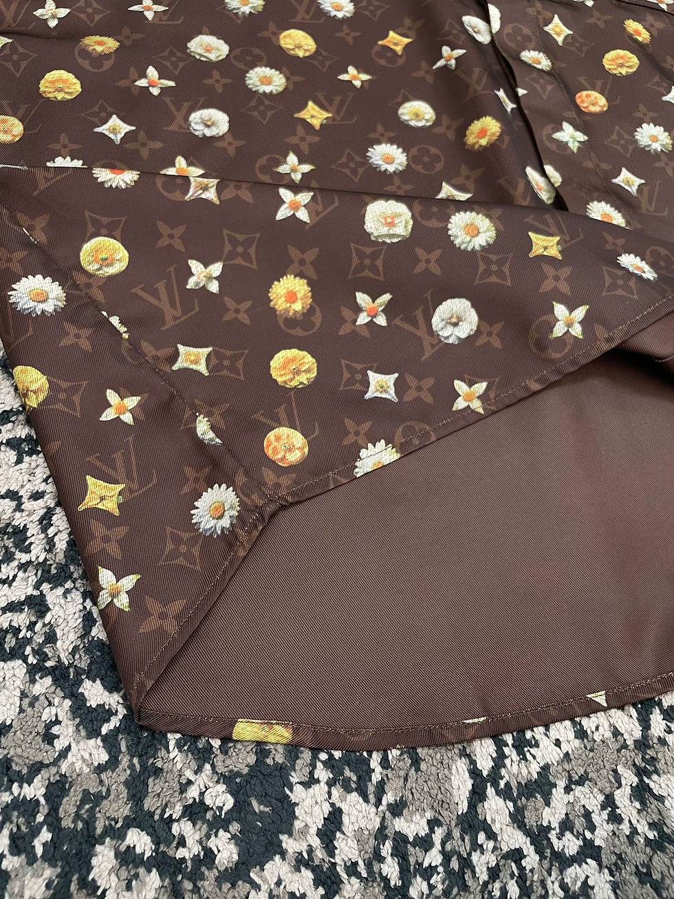 Thumbnail: SS26 Monogram Printed Short-Sleeved Silk Shirt