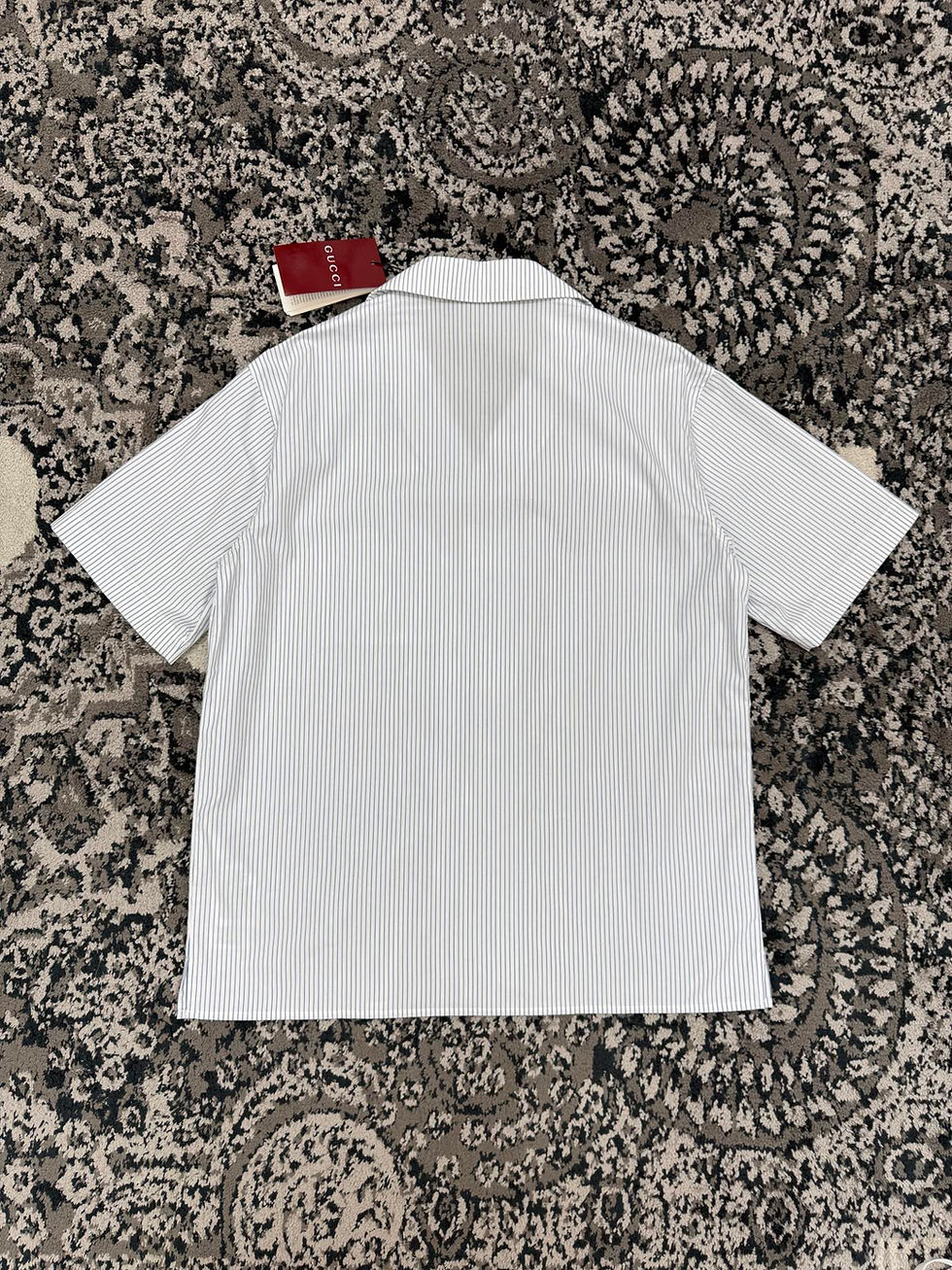 Thumbnail: SS26 Fine Stripe Cotton Short Sleeve Shirt
