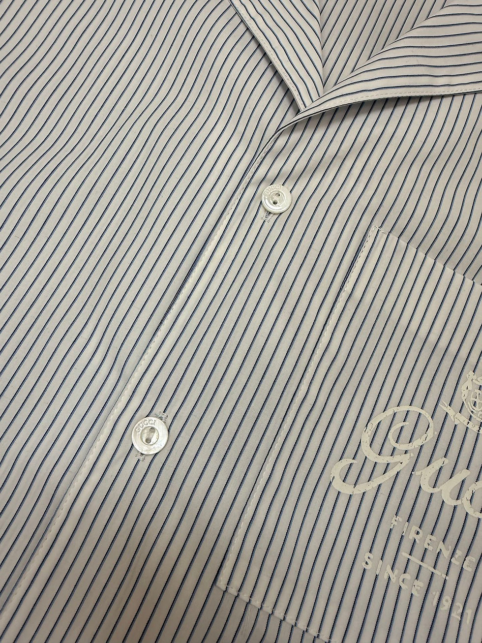 Thumbnail: SS26 Fine Stripe Cotton Short Sleeve Shirt