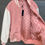 Thumbnail: FW25 Signature Leather Varsity Jacket in Pink