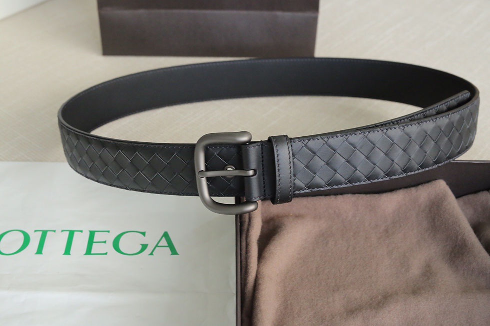 Thumbnail: Intrecciato Belt in Dark Brown