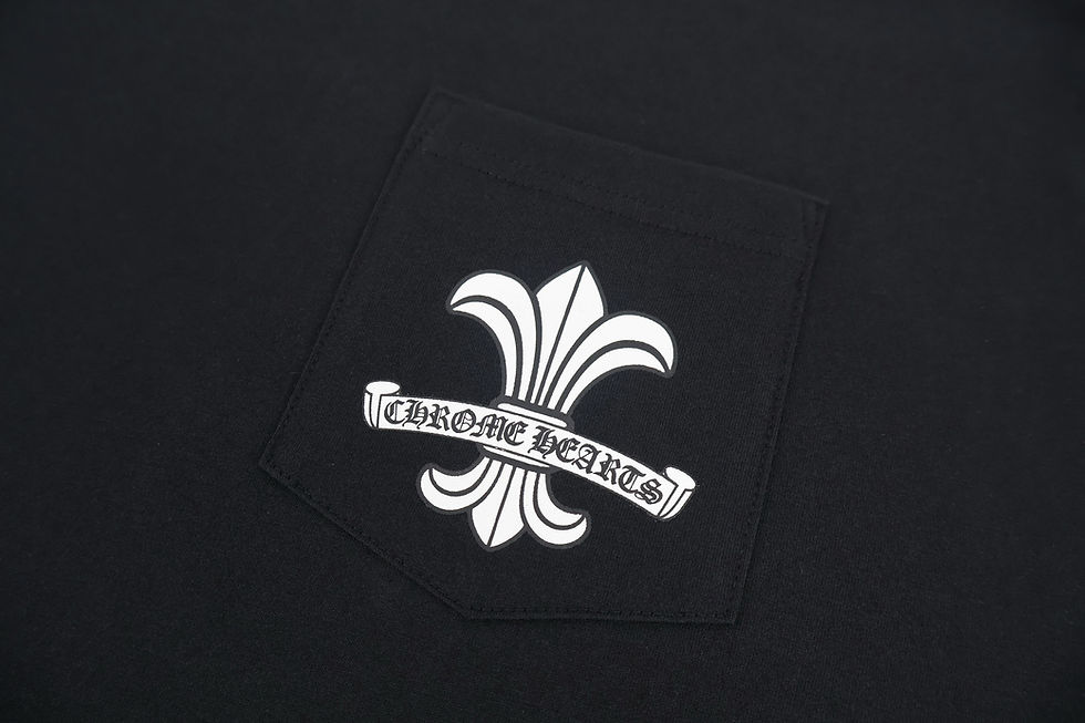 Thumbnail: CH SS26 Fleur de Lis Pocket Tee in Black