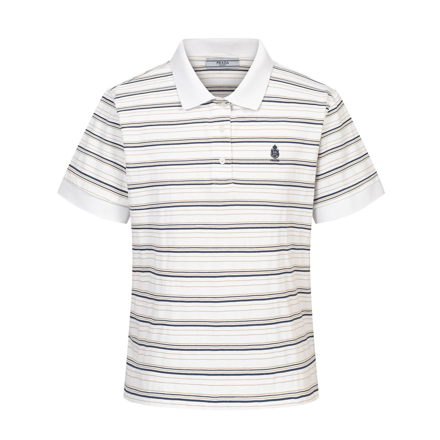 SS26 Striped Pique Polo Shirt
