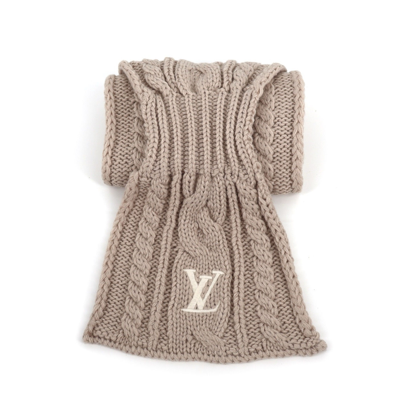 FW25 Mini Cable Scarf in Beige