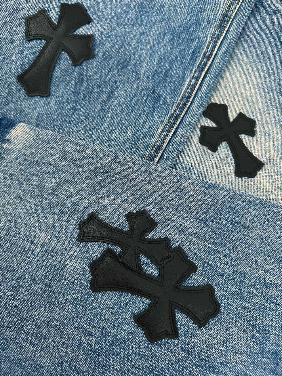 Thumbnail: SS26 Cross Patch Denim Jeans