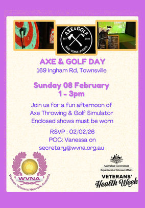 Axe & Golf afternoon - Townsville 
