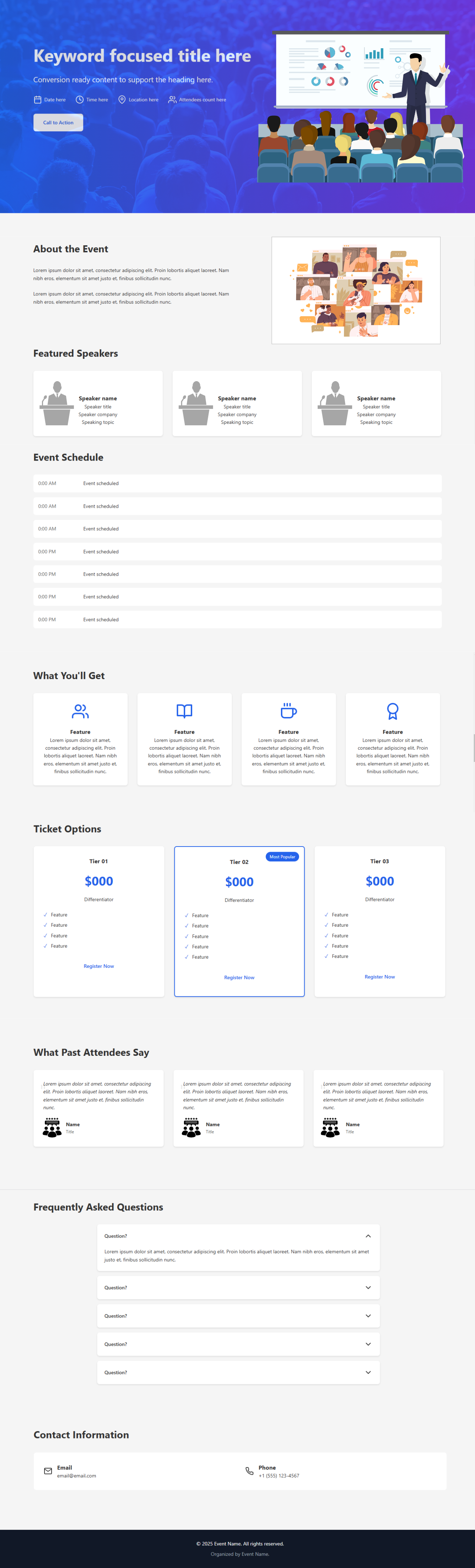 High Converting Landing Page (Template 03)