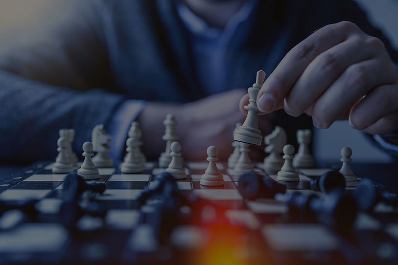 marketing strategy depicted as a chess match