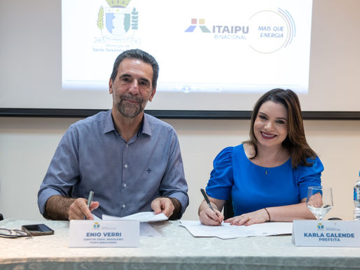 Santa Terezinha de Itaipu e Itaipu Binacional anunciam novos investimentos no valor de de 1,4 mi