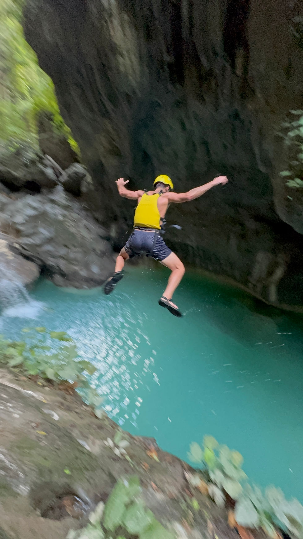 one of the many jumps in the canyon
