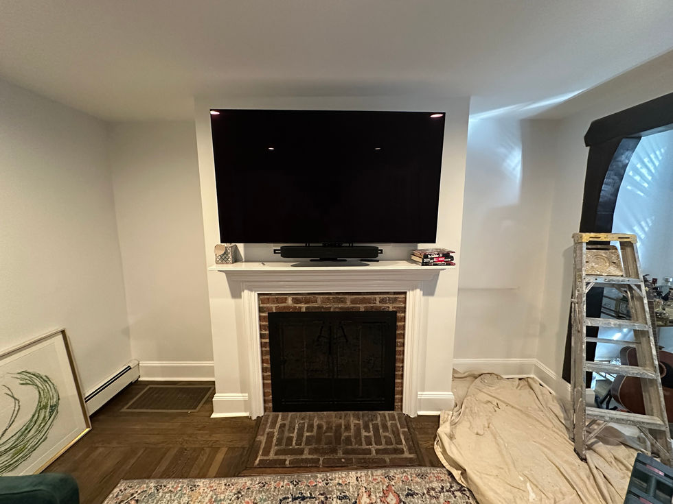 Custom Wood Bookshelves In Queens Home
