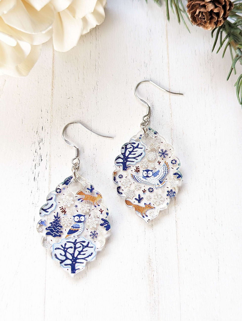 Christmas Wonderland Acrylic Earrings