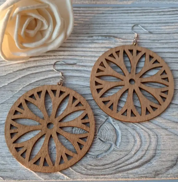 Thumbnail: wooden earrings