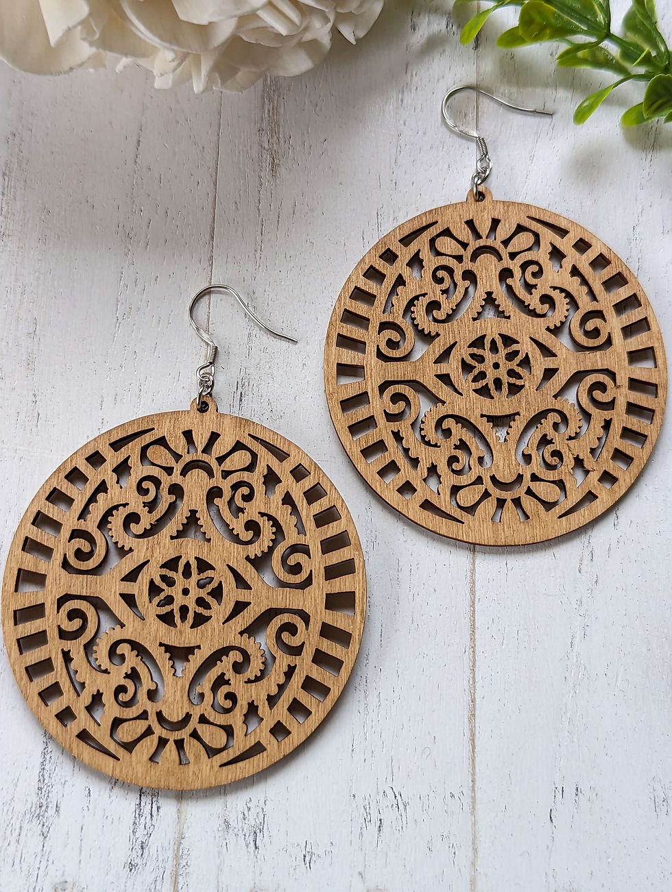 Thumbnail: wooden earrings