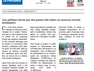 Inauguration du terrain multisports