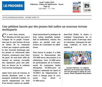Inauguration du terrain multisports