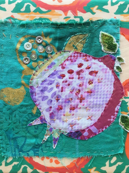 Fiber cloth piece of art.