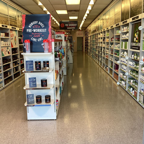 Exterior of a GNC store in a shopping mall