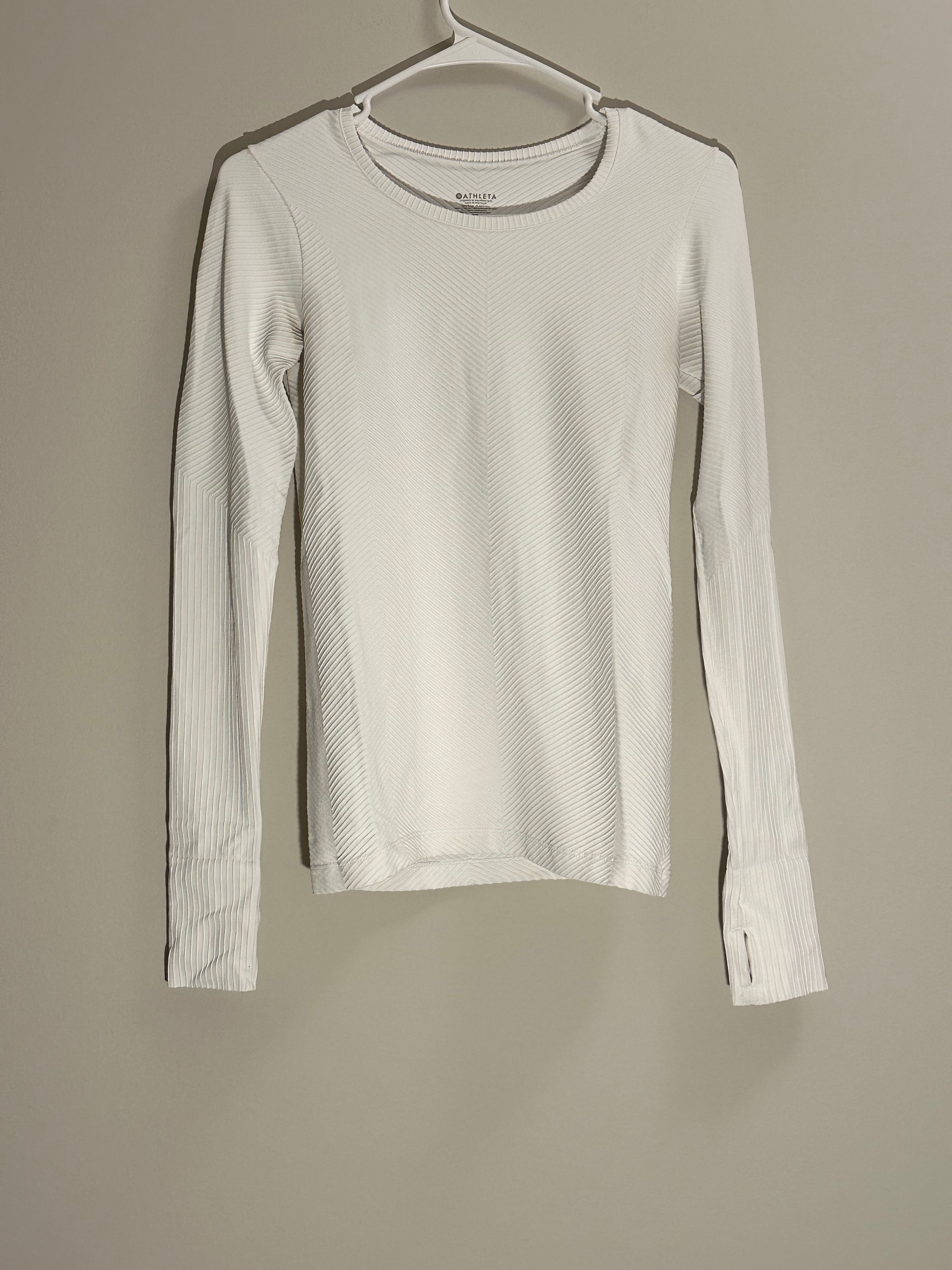 Athleta White Long Sleeve