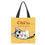 Thumbnail: Chi's Sweet Adventures tote bag featuring a cute cartoon cat with text and logo.