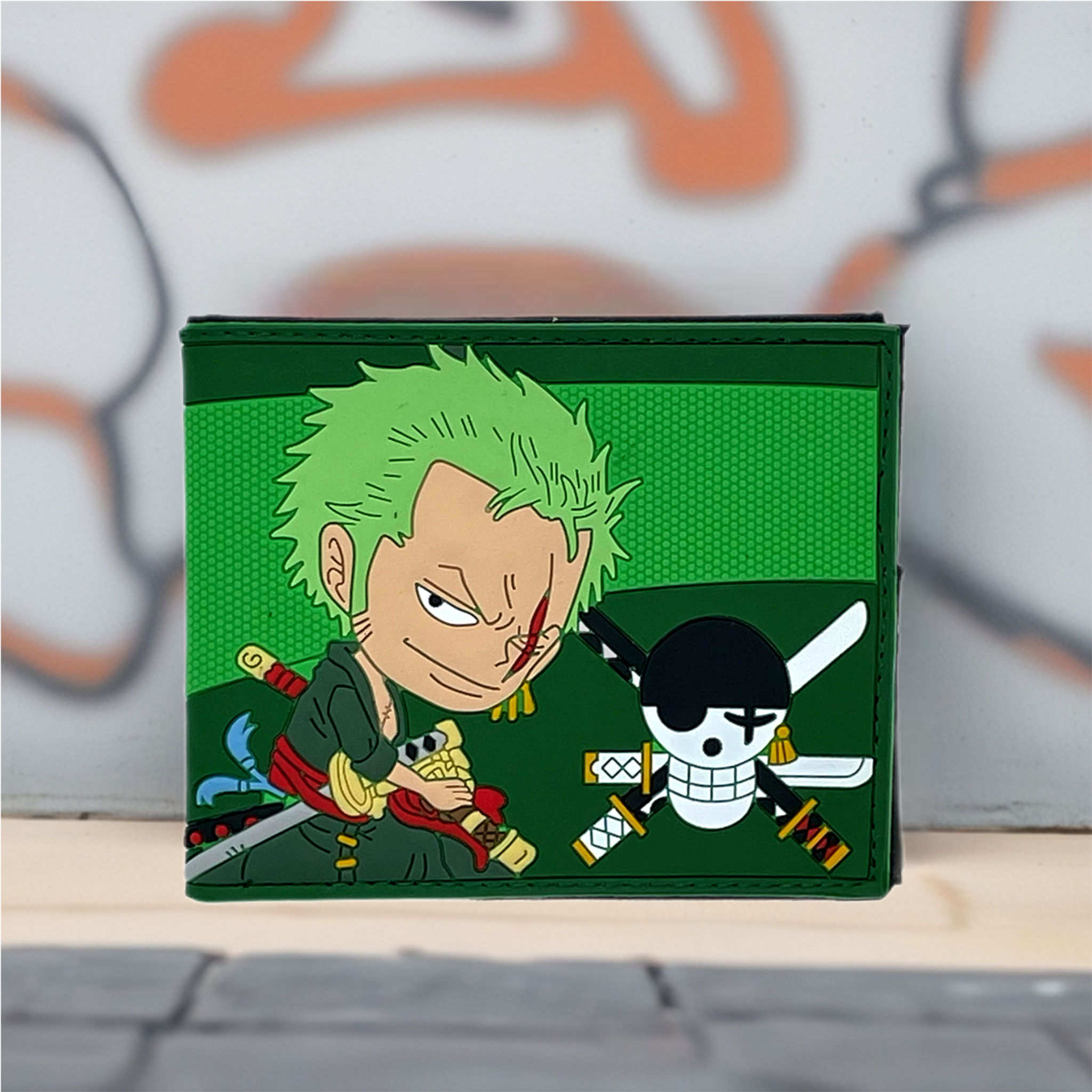 One Piece Zoro Silicone Wallet
