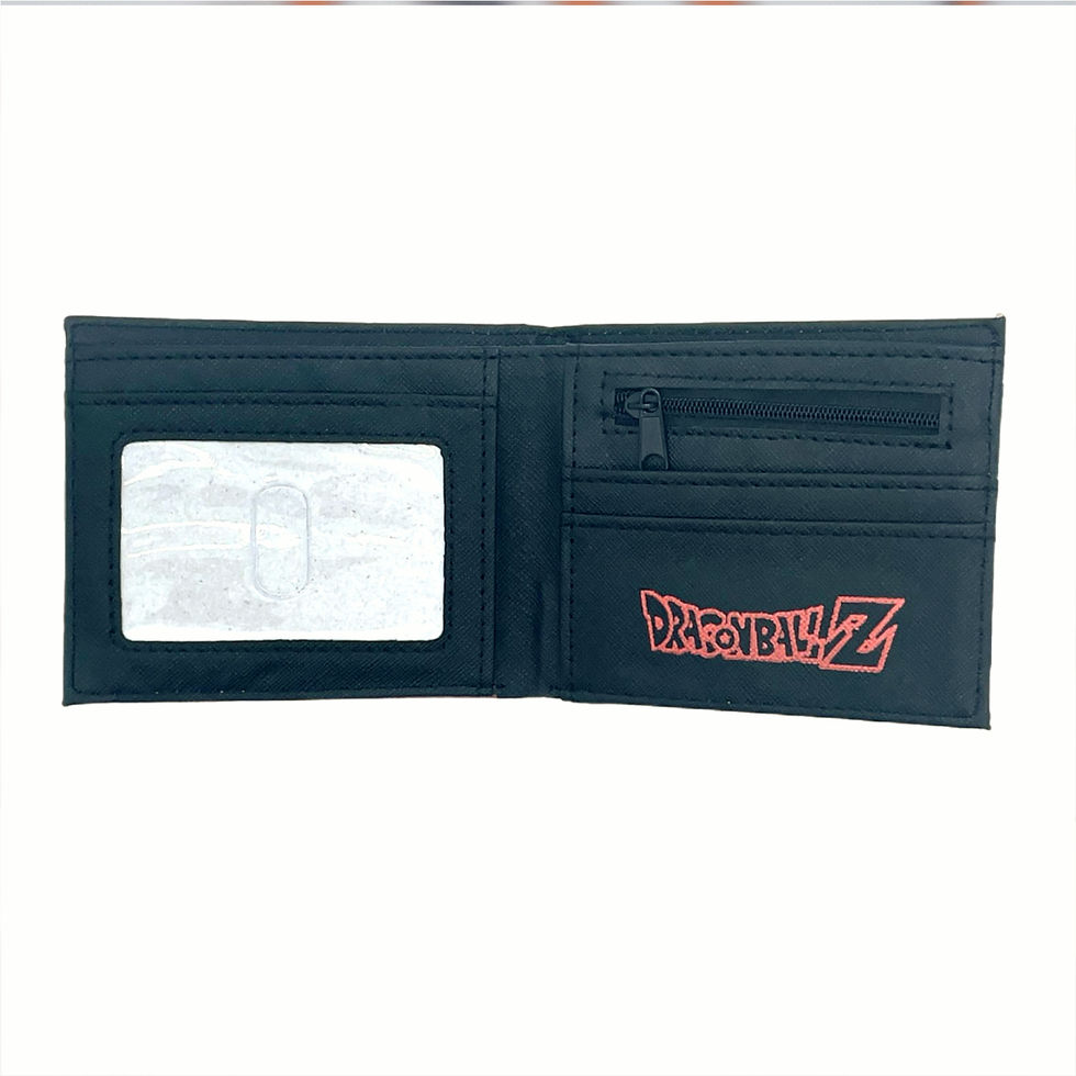 Thumbnail: Open Dragon Ball Z Faux Leather Wallet with Dragon Ball Z logo design inside.