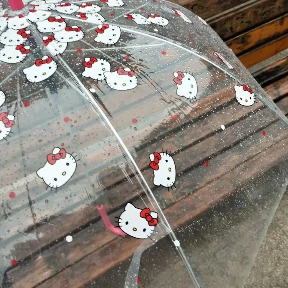 Thumbnail: Sanrio Hello Kitty Clear Dome Umbrella