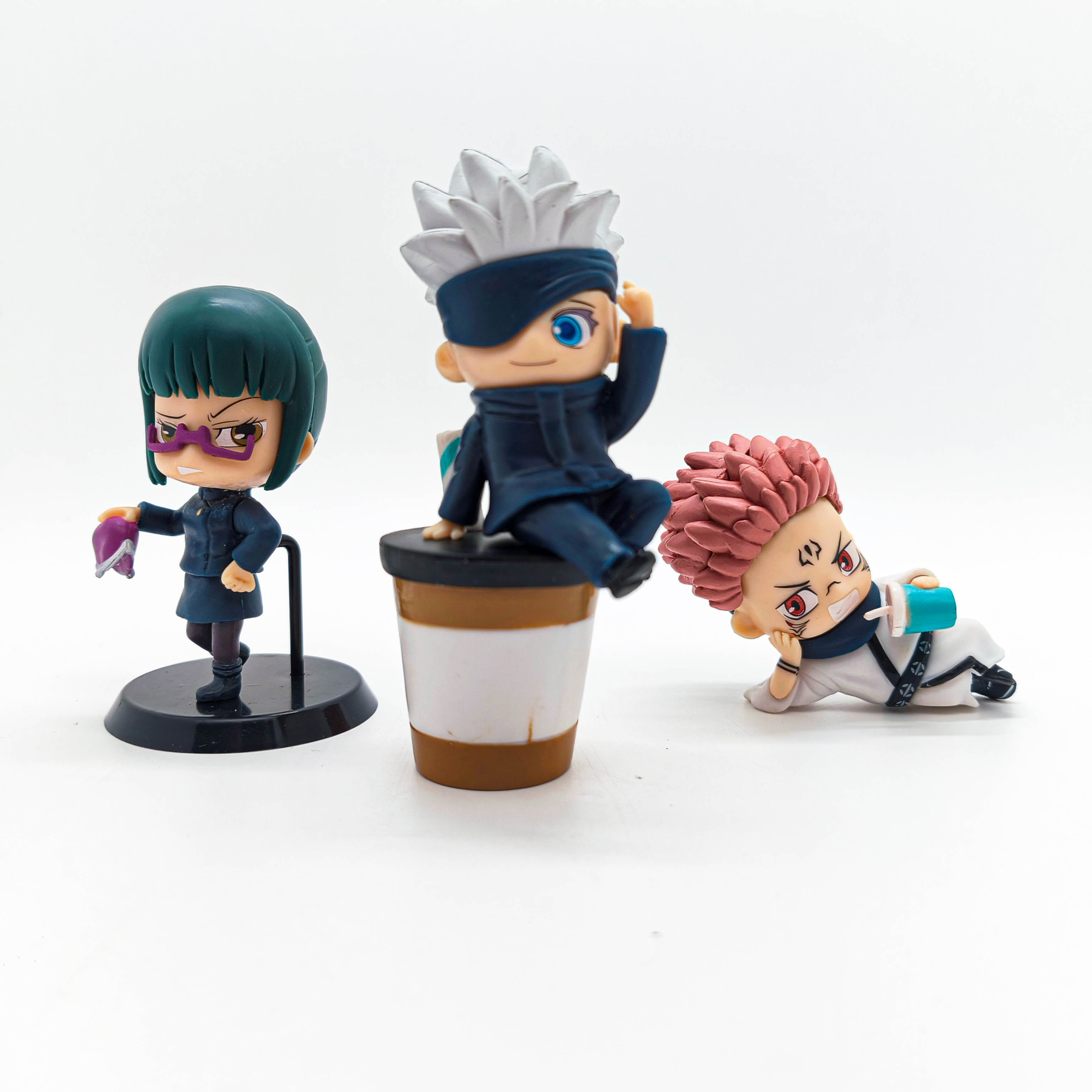 Jujutsu Kaisen Mini Figure Set Maki, Gojo and Sukuna