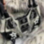 Thumbnail: White Goth Y2K Canvas & Patent Leather Bag